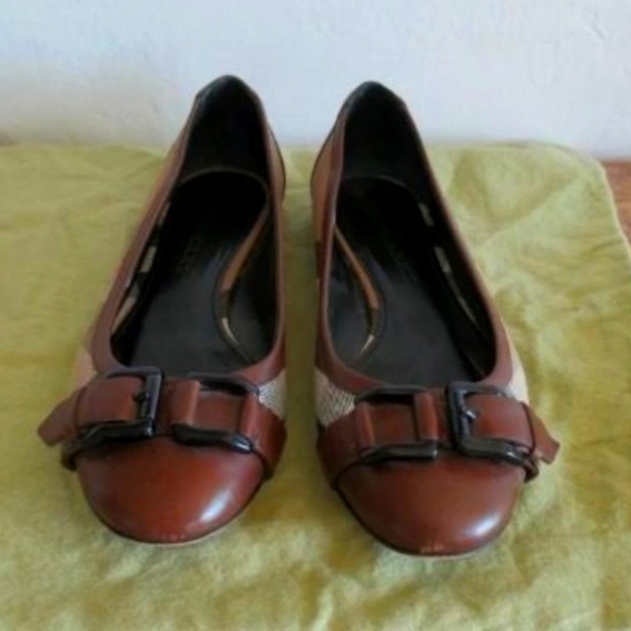 Burberry | Shoes | Burberry Nova Check Buckled Flats | Poshmark